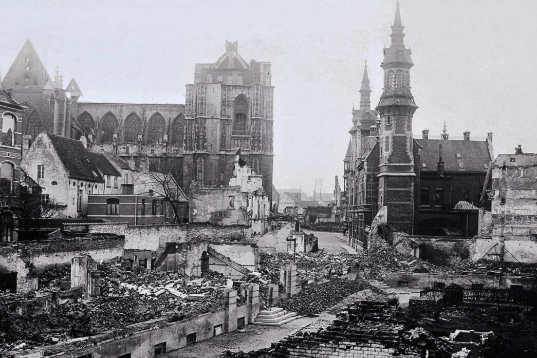 Aspecto de la ciudad tras la Primera Guerra Mundial