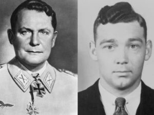 Hermann Göring y Douglas Kelley